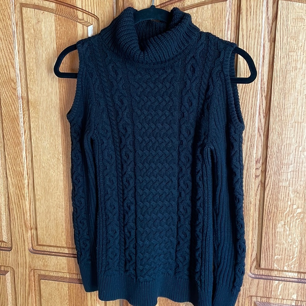 Ruff Hewn Cold Shoulder Sweater